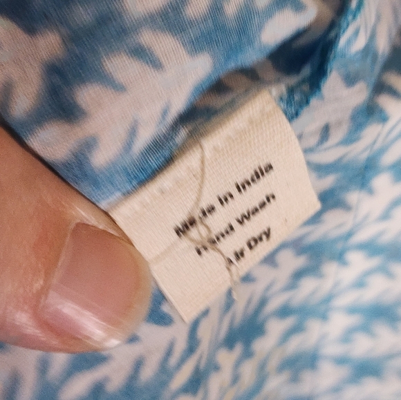 SZ Blickprints Blue and White Patterned Dress - Picture 8 of 9